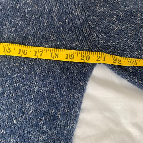 L.L. Bean Men’s Blue Shawl Collar Pullover Sweater – Wool Blend - Picture 9 of 11